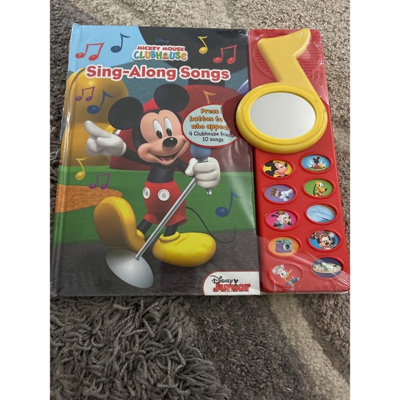 Disney Junior Other - Disney Mickey Mouse Clubhouse Sing-Along Songs Play-a-Song Book with Mirror NEW